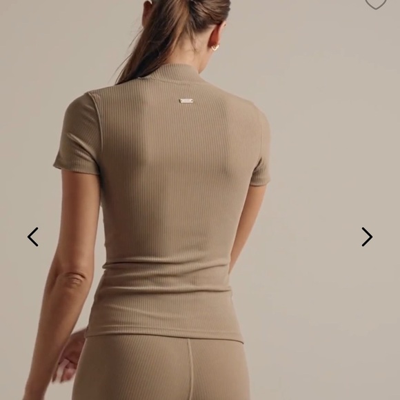 Tan Ribbed Activewear Set - Picture 3 of 6